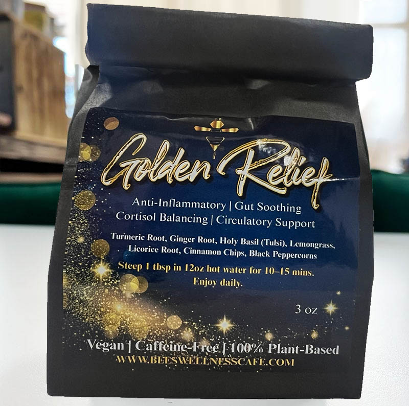 Bees Wellness Golden Relief Loose Tea Menu